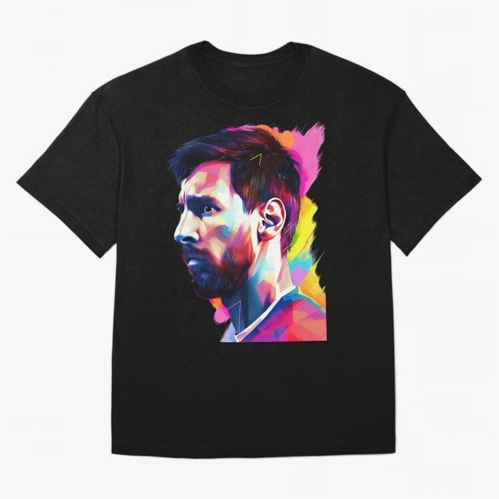 GOAT Messi - illustration Oversized T-Shirt Make Game Day About FIFA World Cup 2026 Spirit, Highlighting Argentina and Brazil, Cristiano Ronaldo, Tournament Hype, Historic Matchups, Family Viewing Parties and Global Sports Pride; Made for