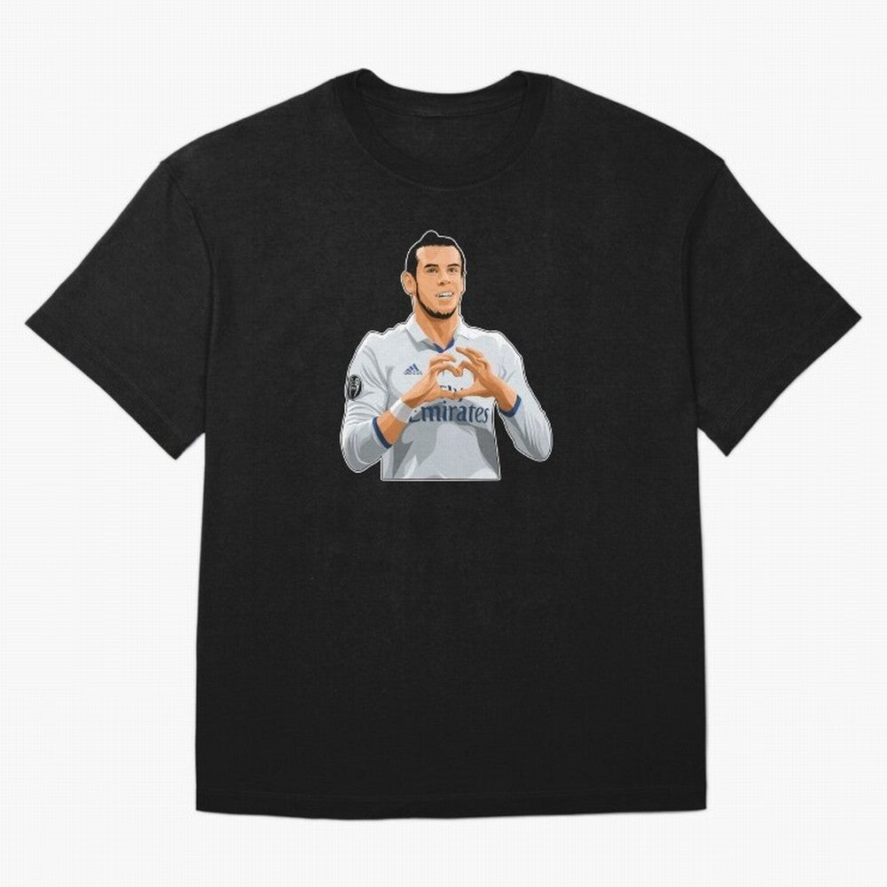 Gareth Bale Love Sign Celebration Oversized T-Shirt Celebrate the Biggest Stage of Global Football Passion for FIFA World Cup 2026 Group Stage, Centered on CR7 and Messi, Portugal, Soccer Culture, Superstar Moments, National Team Dreams and