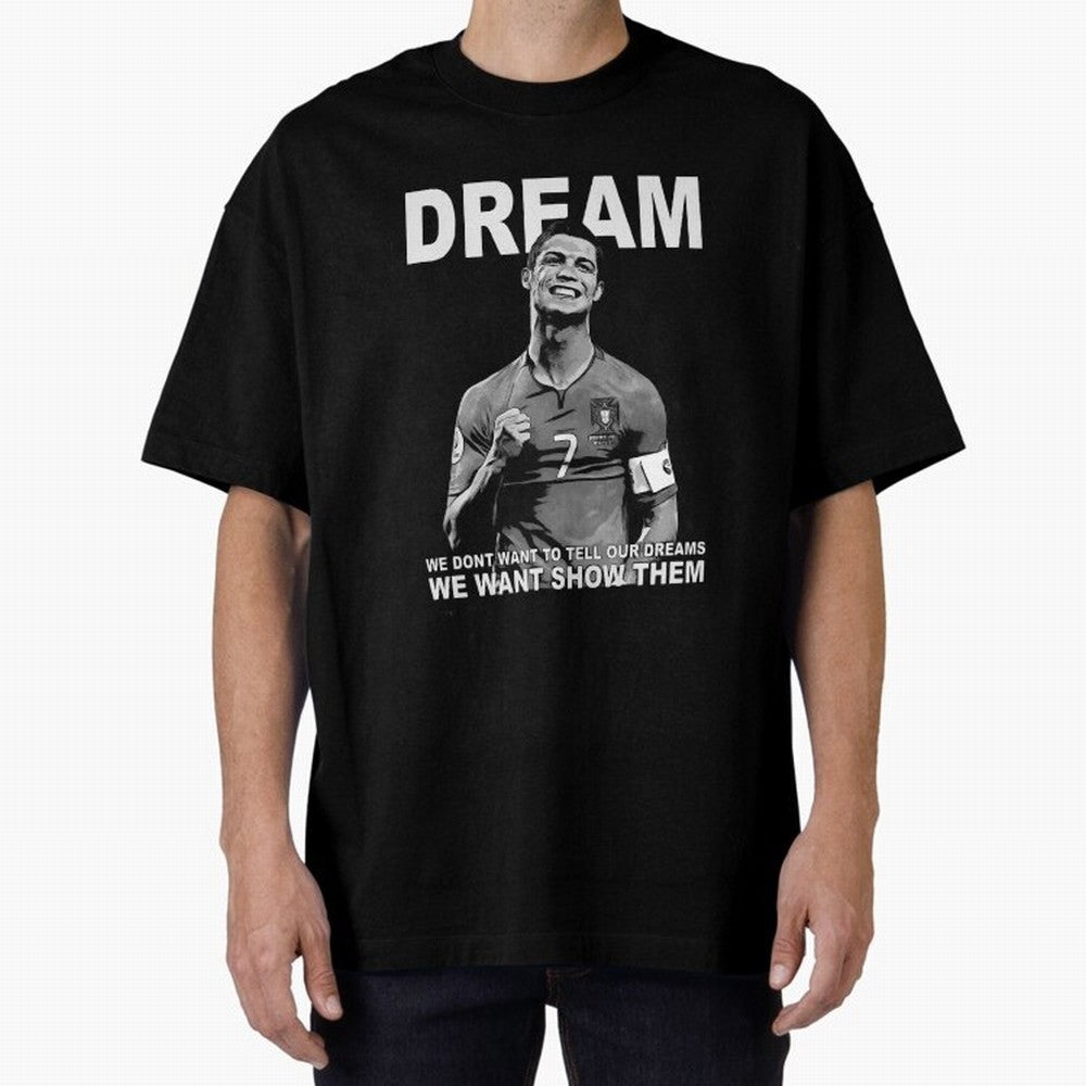 christiano ronaldo Oversized T-Shirt Wear the Spirit of Global Football Passion for FIFA World Cup 2026 Group Stage, Inspired by Haaland, Spain, Supporter Pride, Iconic Celebrations, Legendary Names and Global Match Day Energy; Ideal for Football