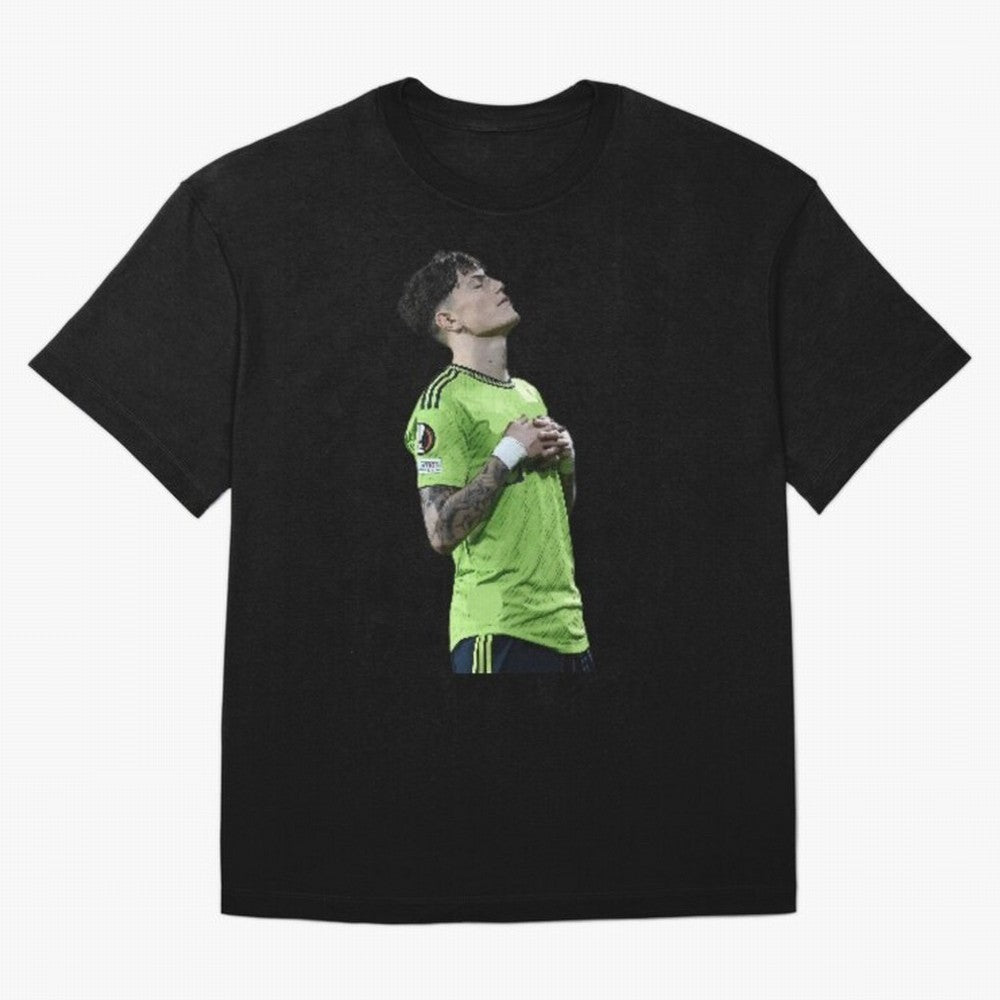 Garnacho Inner Peace Celebration Oversized T-Shirt Support Your Favorite Stars during Global Football Passion for FIFA World Cup 2026 USA Canada Mexico, Celebrating CR7 and Messi, Spain, Supporter Pride, Iconic Celebrations, Legendary Names and