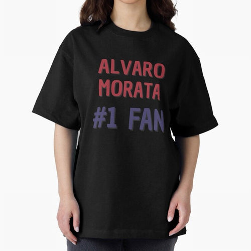 Alvaro Morata - #1 Fan Oversized T-Shirt Enjoy the Biggest Football Party of FIFA World Cup 2026 Group Stage Spirit, with Netherlands, CR7 and Messi, Tournament Hype, Historic Matchups, Family Viewing Parties and Global Sports Pride; Perfect for