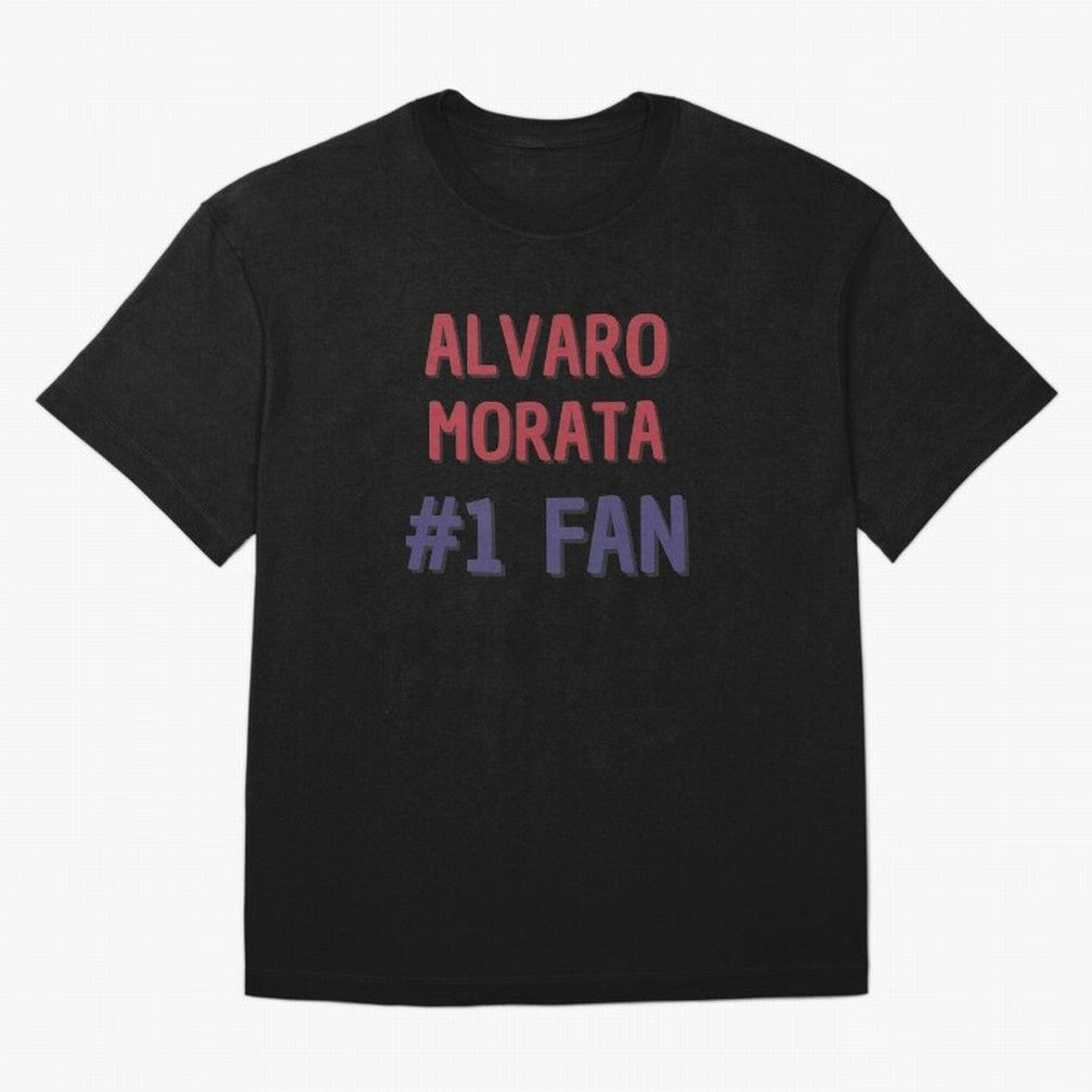 Alvaro Morata - #1 Fan Oversized T-Shirt Enjoy the Biggest Football Party of FIFA World Cup 2026 Group Stage Spirit, with Netherlands, CR7 and Messi, Tournament Hype, Historic Matchups, Family Viewing Parties and Global Sports Pride; Perfect for