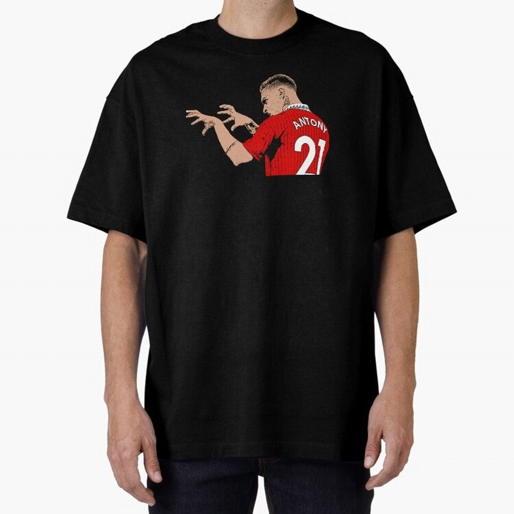 Antony Oversized T-Shirt Relive FIFA World Cup 2026 USA Canada Mexico for Fans of Mbappe and Neymar and Brazil, Portugal and Argentina, Bringing Goal Celebration Energy, Supporter Heritage, Football Icons and Worldwide Tournament Joy; Ideal for