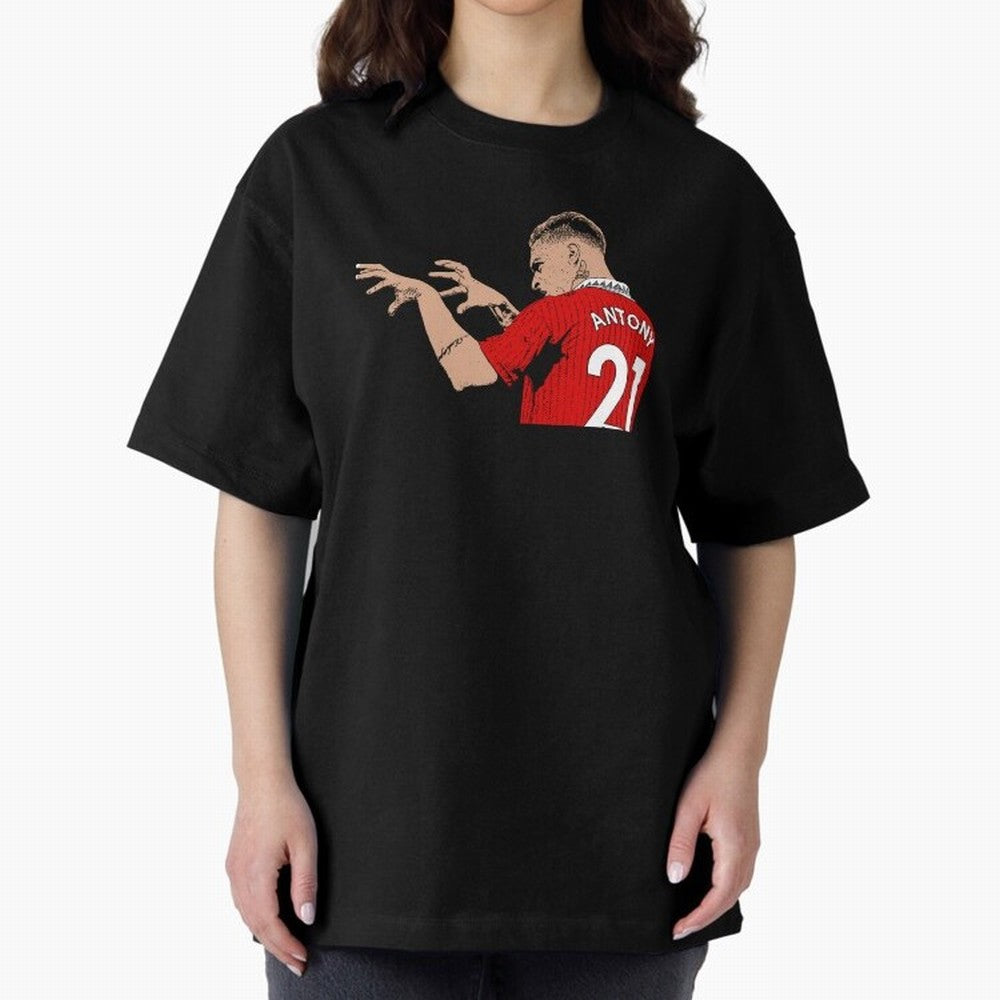 Antony Oversized T-Shirt Relive FIFA World Cup 2026 USA Canada Mexico for Fans of Mbappe and Neymar and Brazil, Portugal and Argentina, Bringing Goal Celebration Energy, Supporter Heritage, Football Icons and Worldwide Tournament Joy; Ideal for