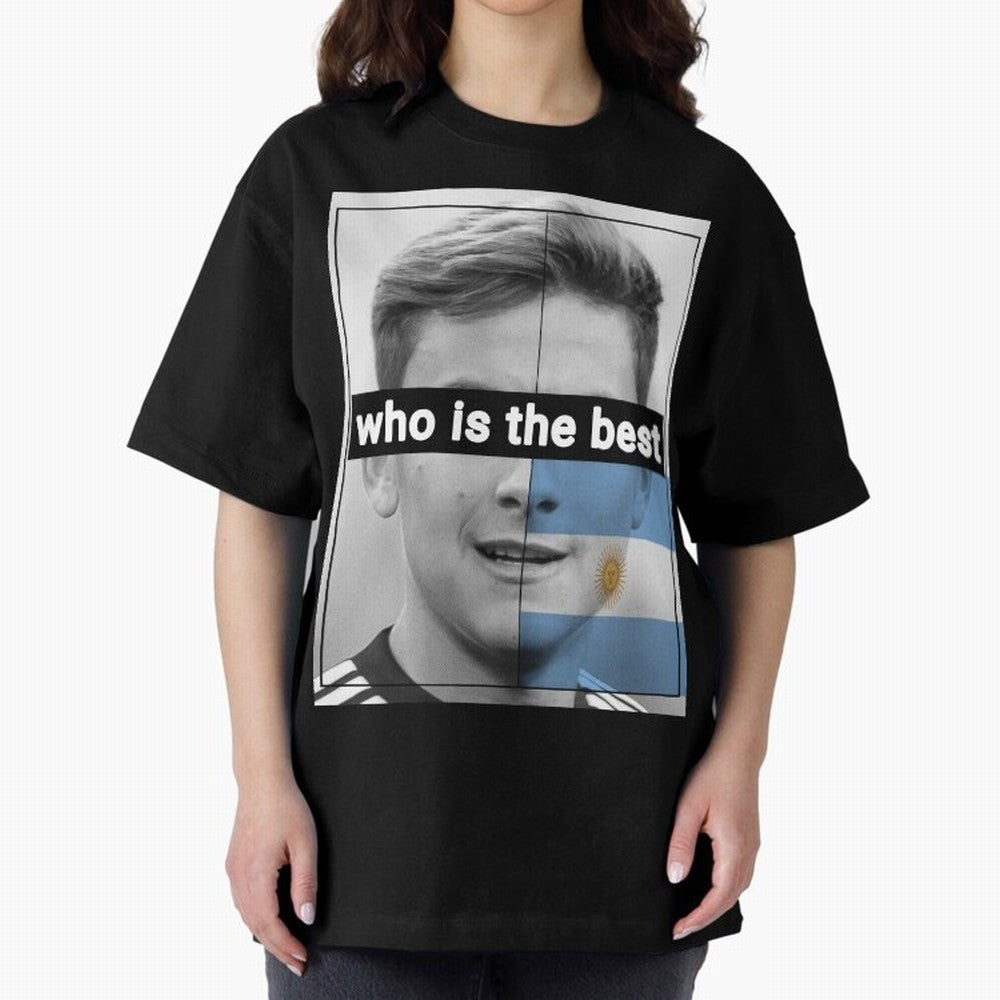 dybala Oversized T-Shirt Feel FIFA World Cup 2026 for Fans of Haaland and Mbappe and England, France and Netherlands, Bringing Match Day Excitement, Supporter Culture, Golden Goals and Global Football Passion; Ideal for Passionate Fans Who Love