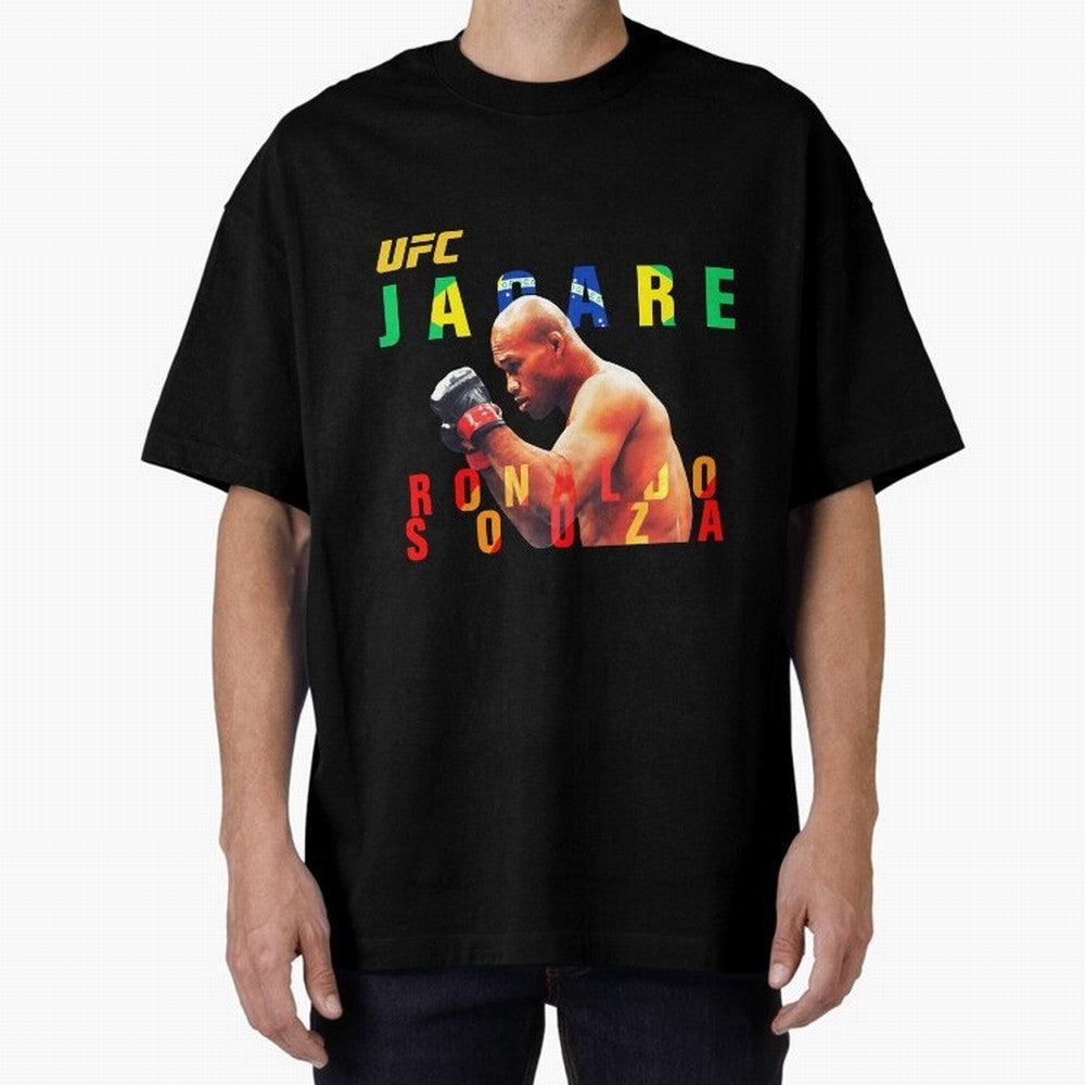 Ronaldo Jacare Souza MMA UFC 256 Oversized T-Shirt Spotlight Global Football Passion for FIFA World Cup 2026 USA Canada Mexico, Connected to CR7 and Messi, Portugal, Supporter Pride, Iconic Celebrations, Legendary Names and Global Match Day Energy;