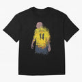 Thierry Henry Arsenal Illustration Oversized T-Shirt Celebrate Global Passion for Global Football Passion for FIFA World Cup 2026 Group Stage, Built around Neymar, Haaland and Cristiano Ronaldo, France, Match Day Excitement, Supporter Culture,
