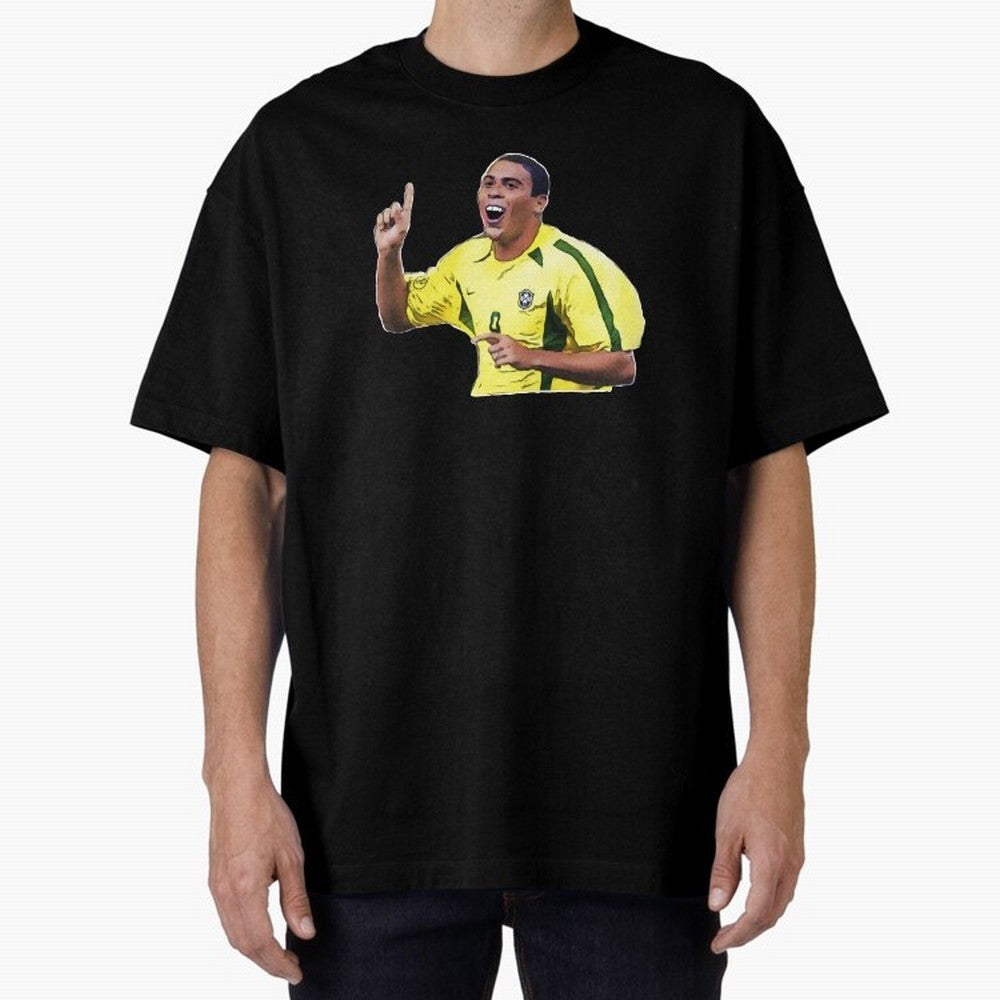 Ronaldo R9 - Brazil Oversized T-Shirt Honor Football Greatness during FIFA World Cup 2026 USA Canada Mexico Made for Neymar, Haaland and Cristiano Ronaldo, Netherlands Energy, Tournament Hype, Historic Matchups, Family Viewing Parties and Global