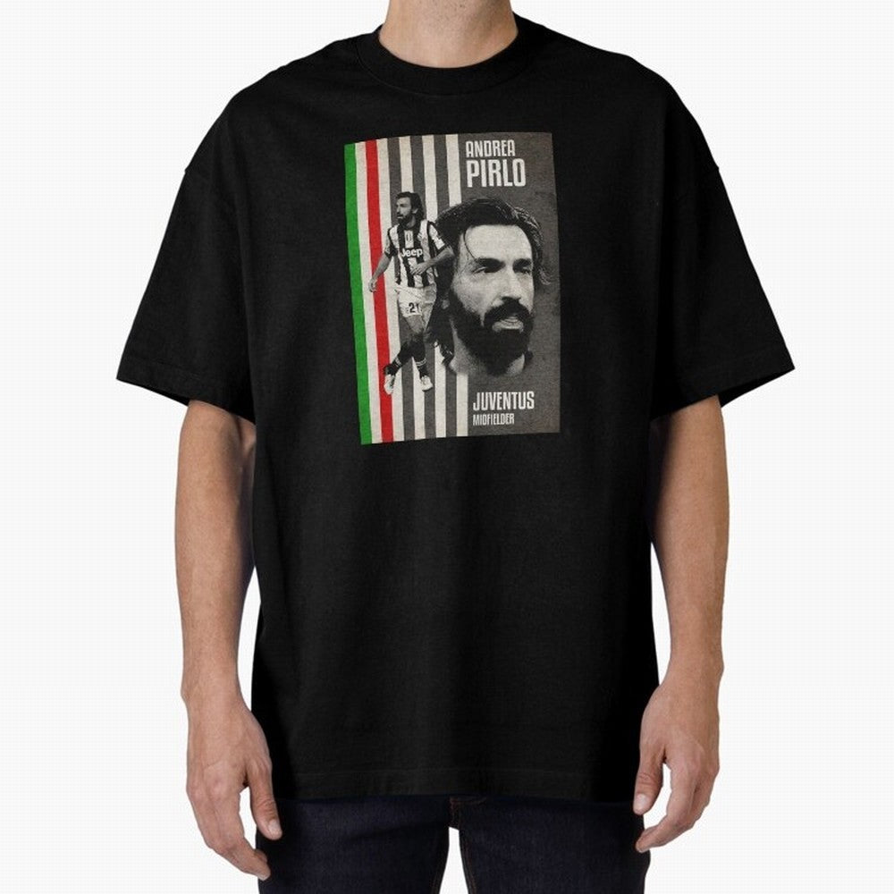 andrea pirlo juventus midfielder Oversized T-Shirt Celebrate Global Passion for the FIFA World Cup 2026 Journey through Messi, CR7 and Mbappe Highlights, England, France and Netherlands Pride, Global Supporter Spirit, Legendary Goals, National