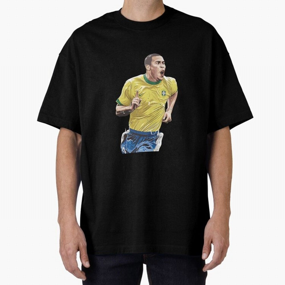 R9, El Grande Ronaldo Nazario Oversized T-Shirt Join FIFA World Cup 2026 for Fans of CR7 and Portugal, Spain and Germany, Bringing Champion Mindset, Group Stage Buzz, Knockout Tension and Passionate Fan Culture; Ideal for Football Dads, Football
