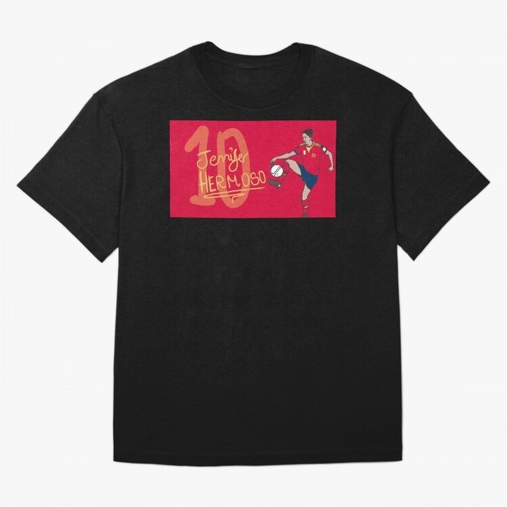 Jennifer Hermoso Oversized T-Shirt Celebrate National Team Dreams in FIFA World Cup 2026 for Fans of CR7 and Spain and Netherlands, Bringing Football Passion, Legendary Performances, Festival Vibes and Supporter Community; Made for Collectors Who