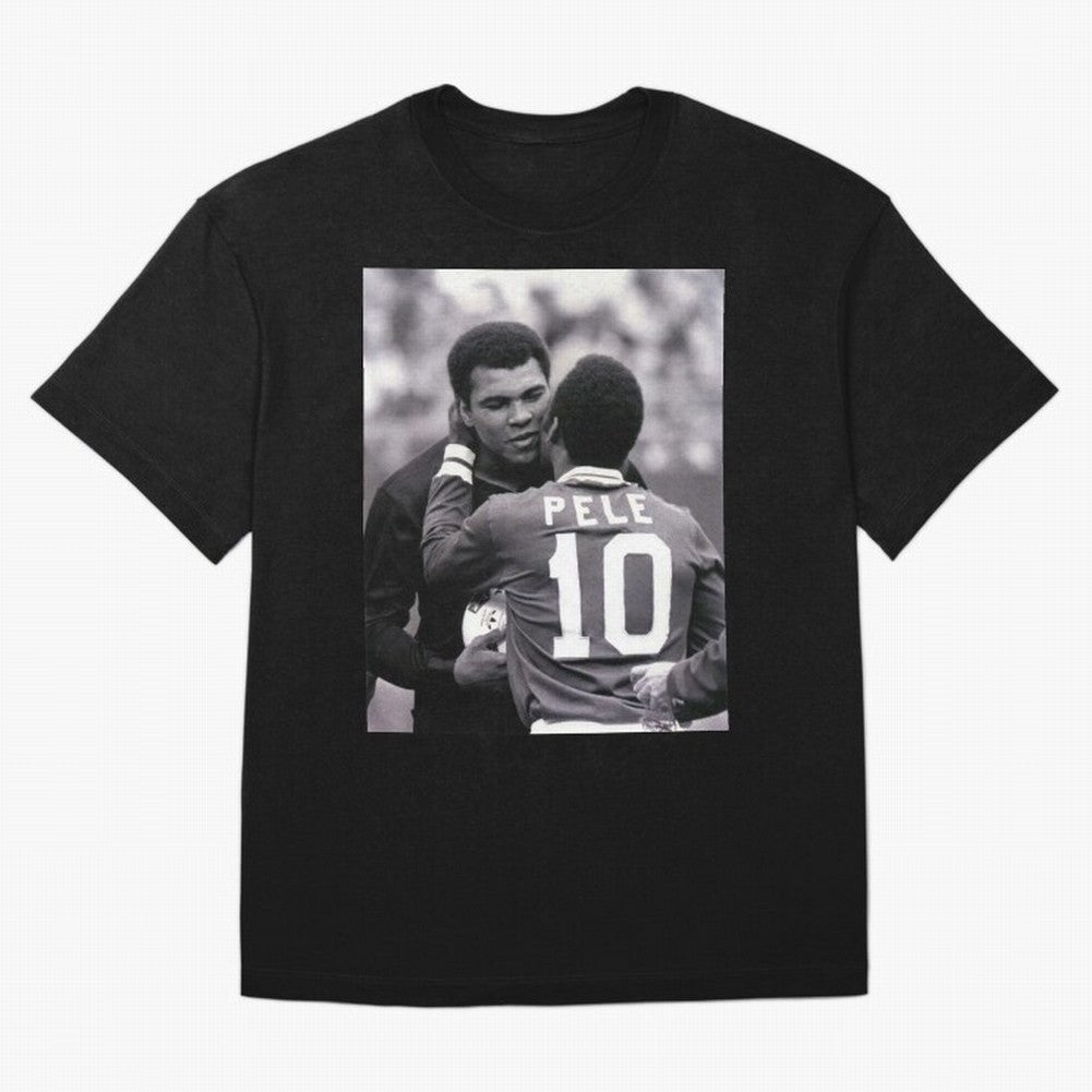 The Boxing Legend Meet The Football Legend Poster Oversized T-Shirt Support Global Football Passion for FIFA World Cup 2026, Driven by CR7, England and Germany, Supporter Pride, Iconic Celebrations, Legendary Names and Global Match Day Energy;