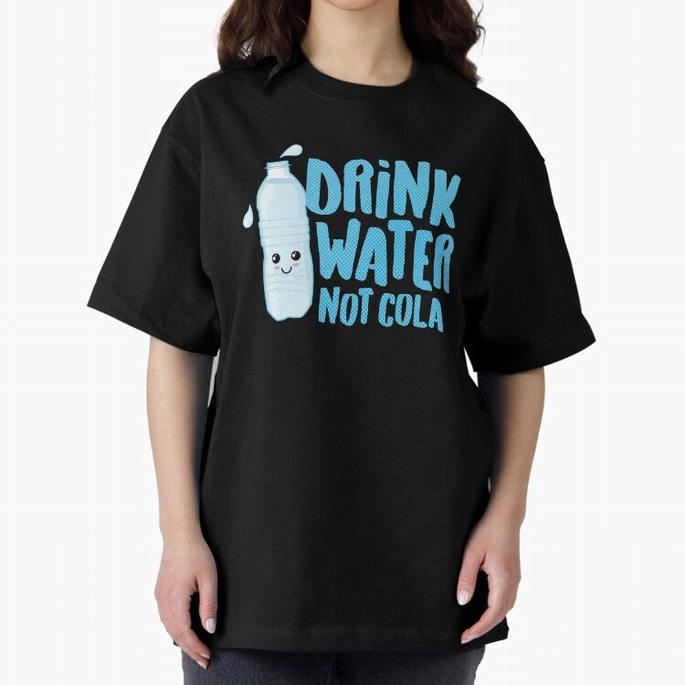 Drink Water Not Cola Kawaii Water Bottle? Oversized T-Shirt Carry National Pride through Global Football Passion for FIFA World Cup 2026, Centered on Cristiano Ronaldo, Haaland and CR7, Spain and Netherlands, Stadium Memories, Football Loyalty,
