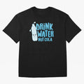 Drink Water Not Cola Kawaii Water Bottle? Oversized T-Shirt Carry National Pride through Global Football Passion for FIFA World Cup 2026, Centered on Cristiano Ronaldo, Haaland and CR7, Spain and Netherlands, Stadium Memories, Football Loyalty,