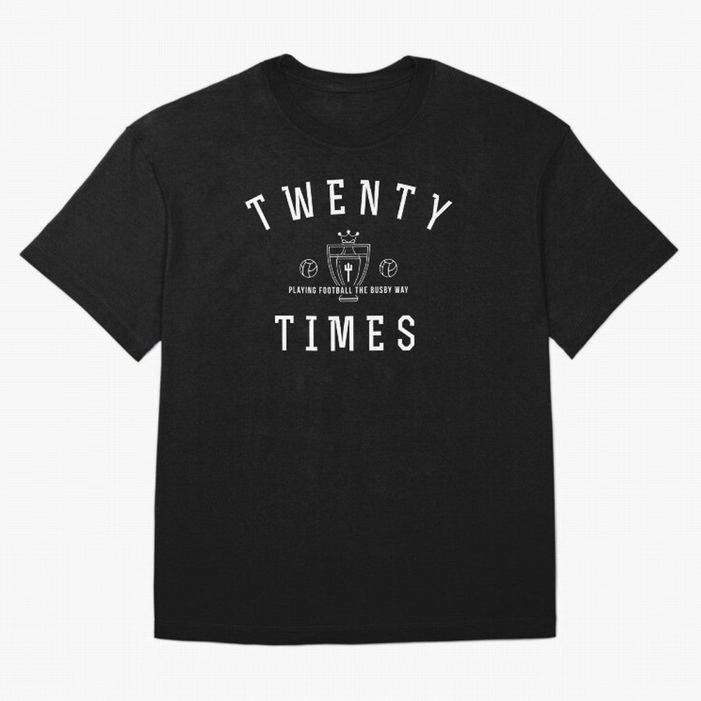 Twenty Times Man United Oversized T-Shirt Celebrate Supporters United by Global Football Passion for FIFA World Cup 2026 USA Canada Mexico, Filled with Cristiano Ronaldo, Haaland and CR7, England, France and Netherlands, Vintage Soccer Flavor,