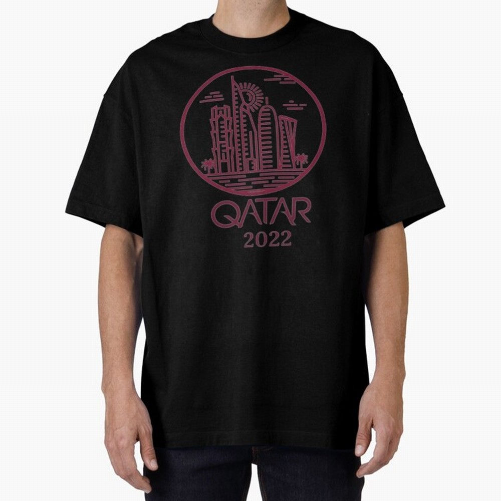 Qatar Welcome Oversized T-Shirt Bring Champion Energy into Global Football Passion for FIFA World Cup 2026 USA Canada Mexico, with Neymar, Haaland and Cristiano Ronaldo, England and Germany, Stadium Chants, National Pride, Trophy Dreams and