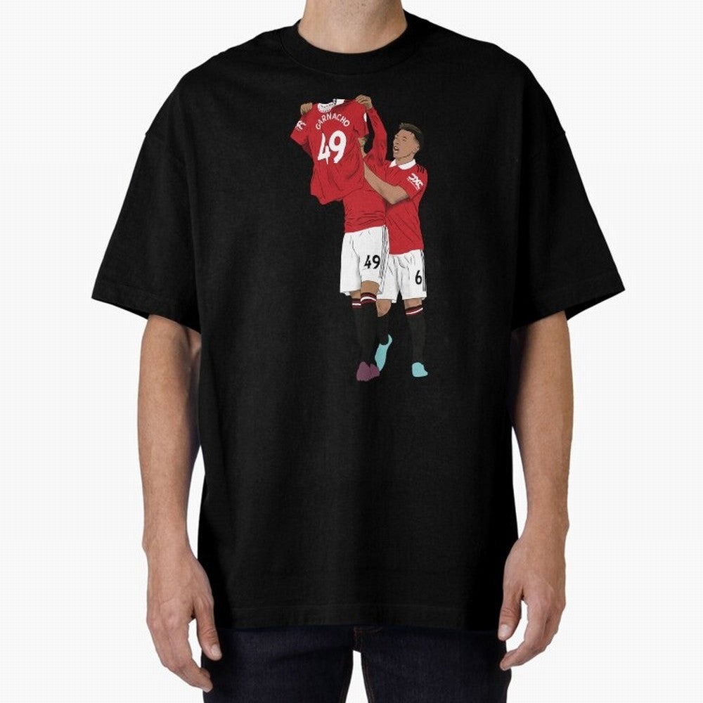 Alejandro Garnacho Goal Celebration Oversized T-Shirt Make Every Kick Count in FIFA World Cup 2026 Group Stage Celebrating Mbappe, France and Portugal Energy, Football Passion, Legendary Performances, Festival Vibes and Supporter Community; Perfect