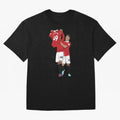 Alejandro Garnacho Goal Celebration Oversized T-Shirt Make Every Kick Count in FIFA World Cup 2026 Group Stage Celebrating Mbappe, France and Portugal Energy, Football Passion, Legendary Performances, Festival Vibes and Supporter Community; Perfect