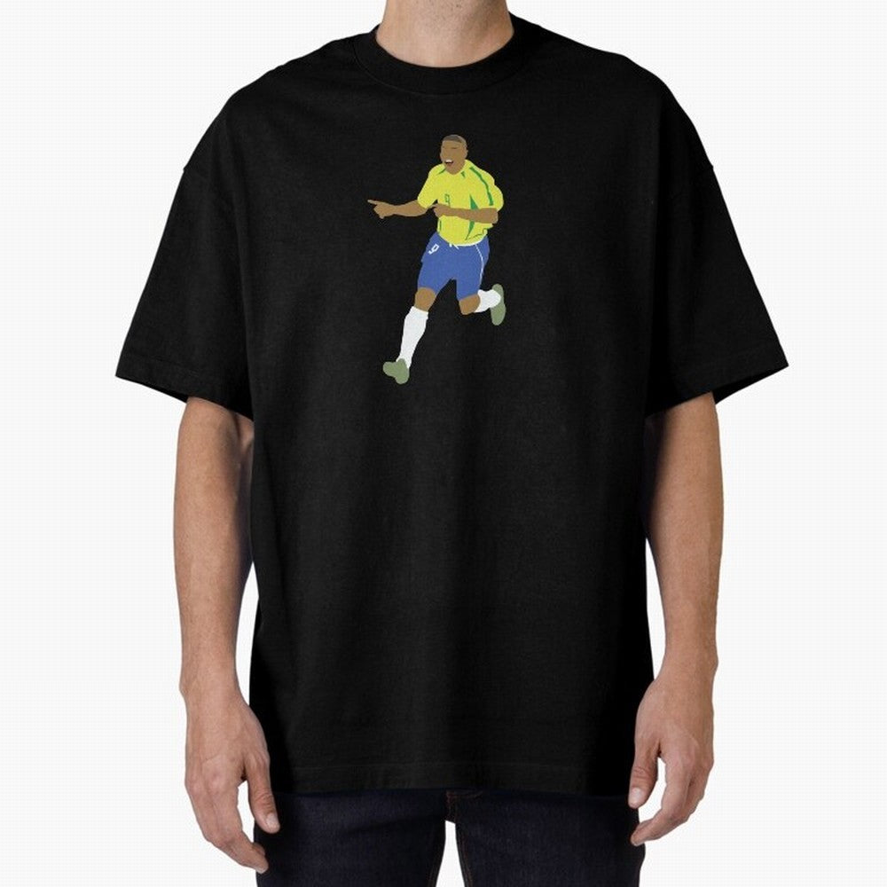 Ronaldo 'Il Fenomeno' Brazil Legend 9 Oversized T-Shirt Follow the Final Road of the FIFA World Cup 2026 Group Stage Journey through Mbappe Highlights, Spain and Netherlands Pride, Championship Spirit, Famous Goals, Roaring Crowds and International