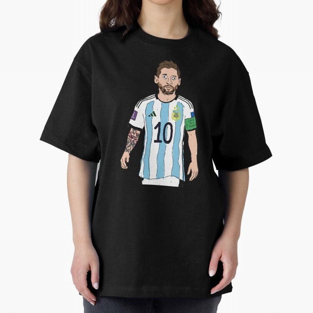 Badly Drawn Messi Classic T-Shirt Bring International Match Energy to FIFA World Cup 2026 USA Canada Mexico for Fans of Messi, Neymar and Mbappe and Brazil, Bringing Game Day Rituals, Football Legends, Country Pride and the Road to the Final;