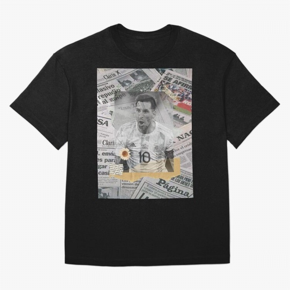 Lionel Messi The Greatest Oversized T-Shirt Discover FIFA World Cup 2026 USA Canada Mexico Spirit, Centered on France and Portugal, Messi and Cristiano Ronaldo, Global Supporter Spirit, Legendary Goals, National Colors and Tournament Celebration;