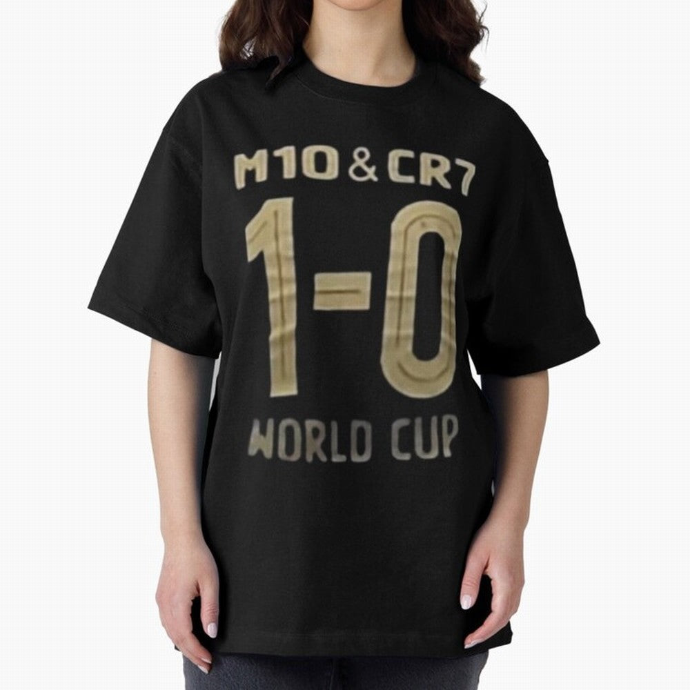 m10 and cr7 1-0 world cup football Classic T-Shirt Bring Trophy Dreams to the FIFA World Cup 2026 Journey through Messi Highlights, England, France and Netherlands Pride, Vintage Soccer Flavor, Modern Football Stars, National Flags and Final Night