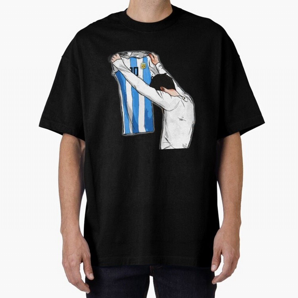 Art Messi Illustration Classic T-Shirt Unlock Match Day Hype around FIFA World Cup 2026, Cristiano Ronaldo, Haaland and CR7, Argentina and Brazil, Classic Soccer Heritage, Championship Pressure, Fan Loyalty and International Pride; Created for