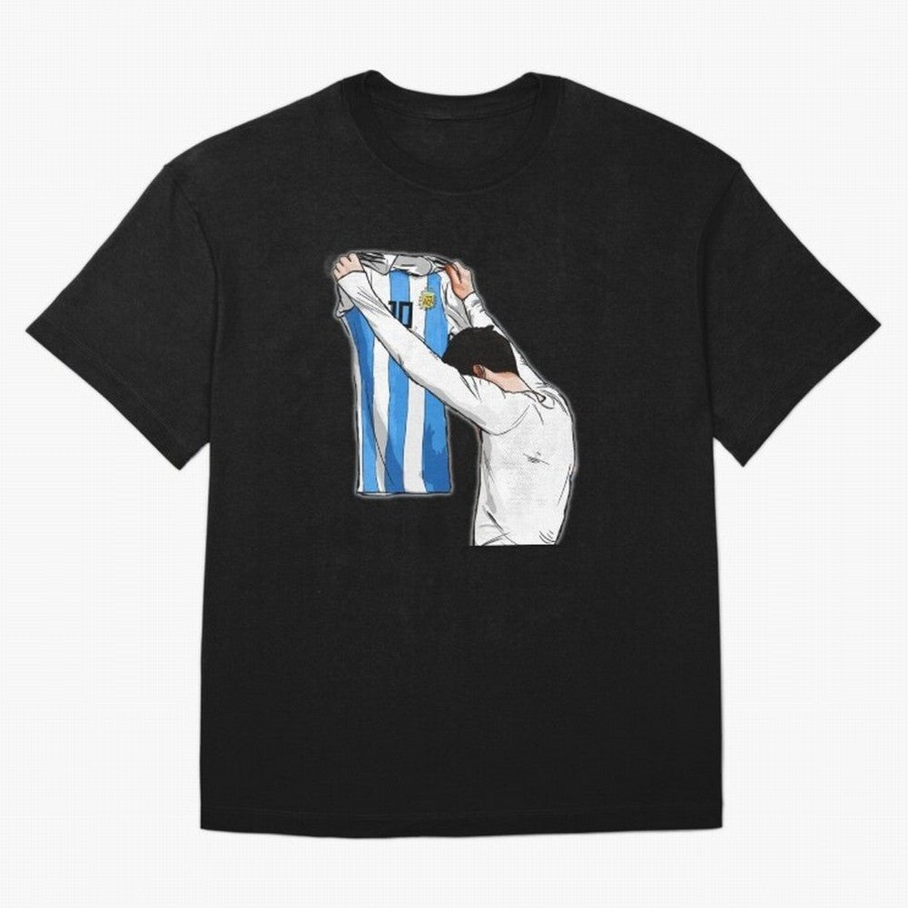 Art Messi Illustration Classic T-Shirt Unlock Match Day Hype around FIFA World Cup 2026, Cristiano Ronaldo, Haaland and CR7, Argentina and Brazil, Classic Soccer Heritage, Championship Pressure, Fan Loyalty and International Pride; Created for