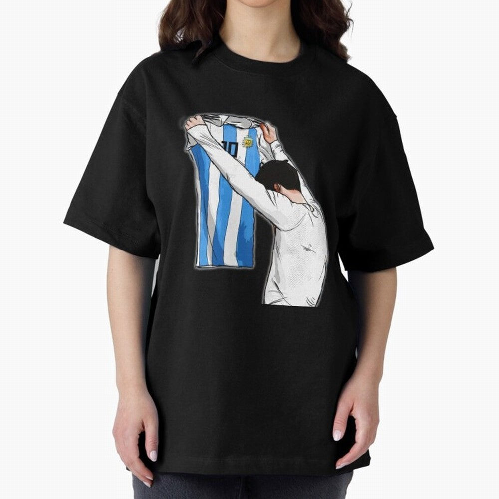 Art Messi Illustration Classic T-Shirt Unlock Match Day Hype around FIFA World Cup 2026, Cristiano Ronaldo, Haaland and CR7, Argentina and Brazil, Classic Soccer Heritage, Championship Pressure, Fan Loyalty and International Pride; Created for