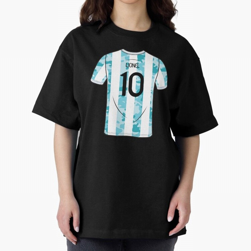 Jersey Illustration LeoMessi Classic T-Shirt Make Memories around FIFA World Cup 2026 for Fans of Cristiano Ronaldo and Brazil, Bringing Champion Mindset, Group Stage Buzz, Knockout Tension and Passionate Fan Culture; Great for Watch Parties,