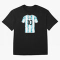 Jersey Illustration LeoMessi Classic T-Shirt Make Memories around FIFA World Cup 2026 for Fans of Cristiano Ronaldo and Brazil, Bringing Champion Mindset, Group Stage Buzz, Knockout Tension and Passionate Fan Culture; Great for Watch Parties,