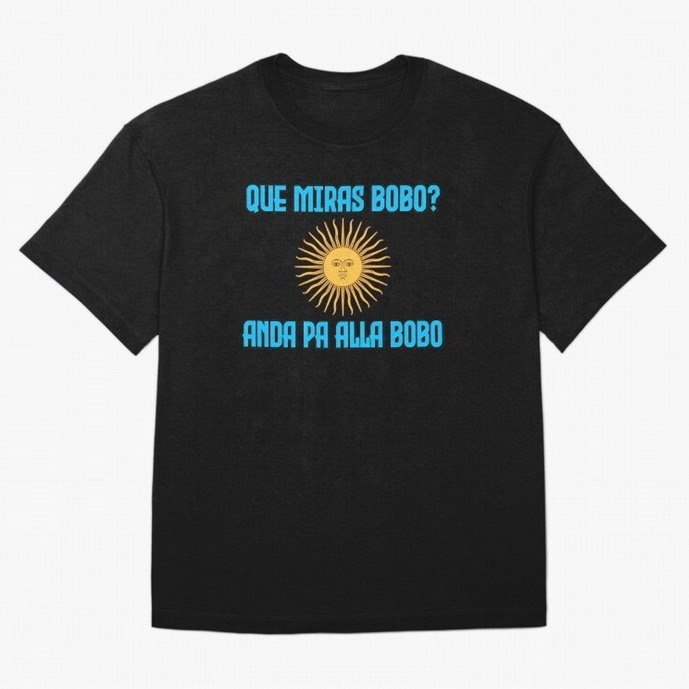 Que Miras Bobo Messi Argentina Flag Classic T-Shirt Carry National Pride through Match Day Hype around FIFA World Cup 2026 Group Stage, Neymar, Haaland and Cristiano Ronaldo, Argentina and Brazil, Sports Nostalgia, International Competition, Famous