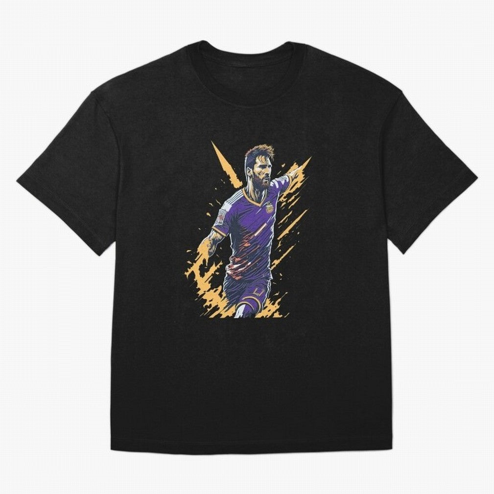 Lionel Messi splash art Active T-Shirt Represent FIFA World Cup 2026 USA Canada Mexico for Fans of Mbappe and Neymar and England, France and Netherlands, Bringing Retro Football Energy, Iconic Rivalries, Trophy Chase Drama and Stadium Atmosphere;