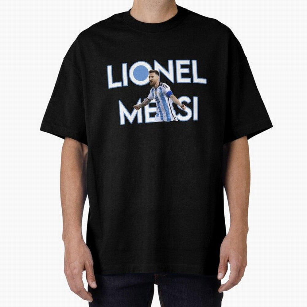 Lionel Messi Oversized T-Shirt Bring Trophy Dreams to the FIFA World Cup 2026 USA Canada Mexico Journey through Mbappe Highlights, England Pride, Soccer Culture, Superstar Moments, National Team Dreams and Competitive Fire; Great for Watch Parties,