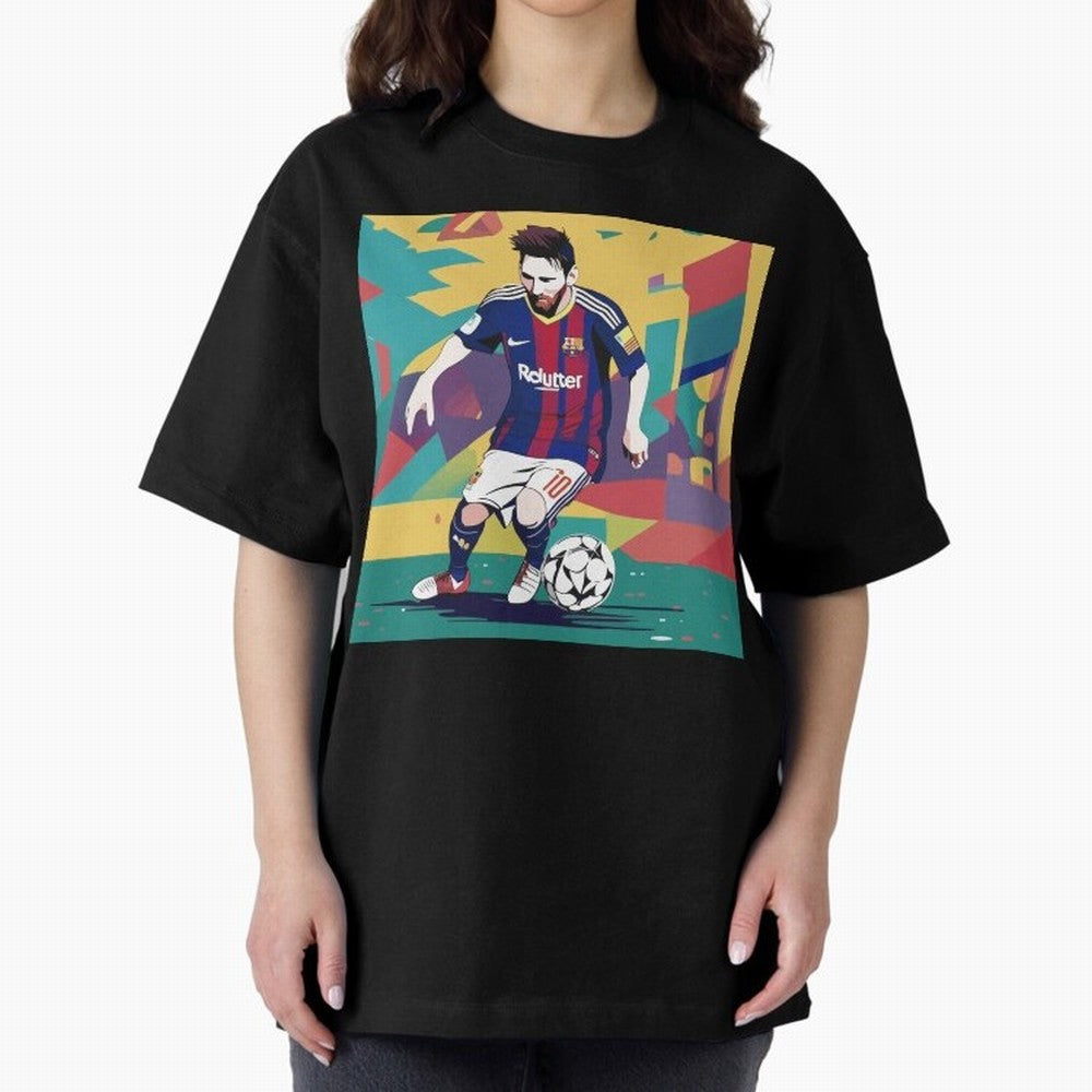 Lionel Messi Barcelona Football Classic T-Shirt Show Up for the Glory of Global Football Passion for FIFA World Cup 2026 USA Canada Mexico, Celebrating CR7, Portugal, Spain and Germany, Stadium Memories, Football Loyalty, International Chants and