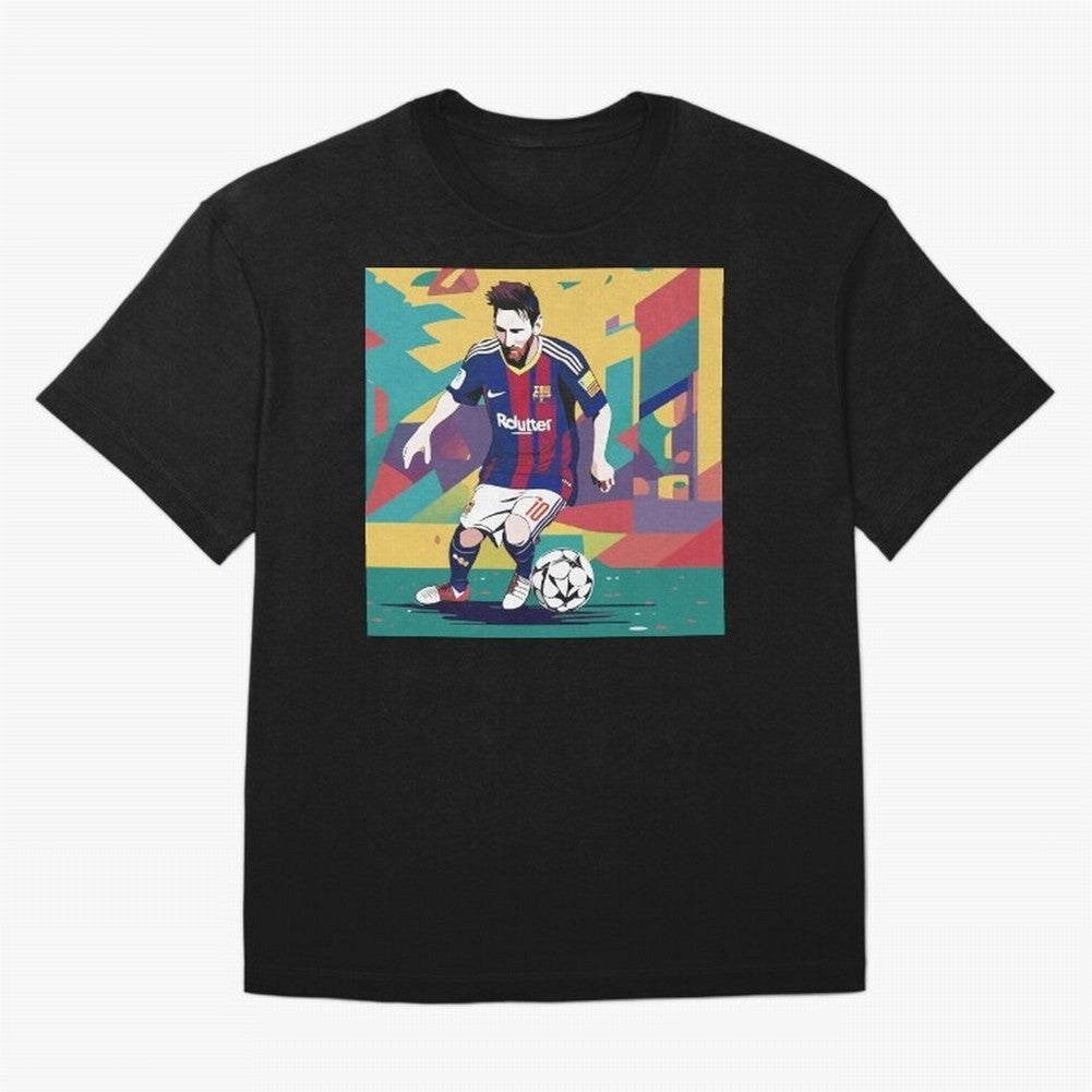Lionel Messi Barcelona Football Classic T-Shirt Show Up for the Glory of Global Football Passion for FIFA World Cup 2026 USA Canada Mexico, Celebrating CR7, Portugal, Spain and Germany, Stadium Memories, Football Loyalty, International Chants and