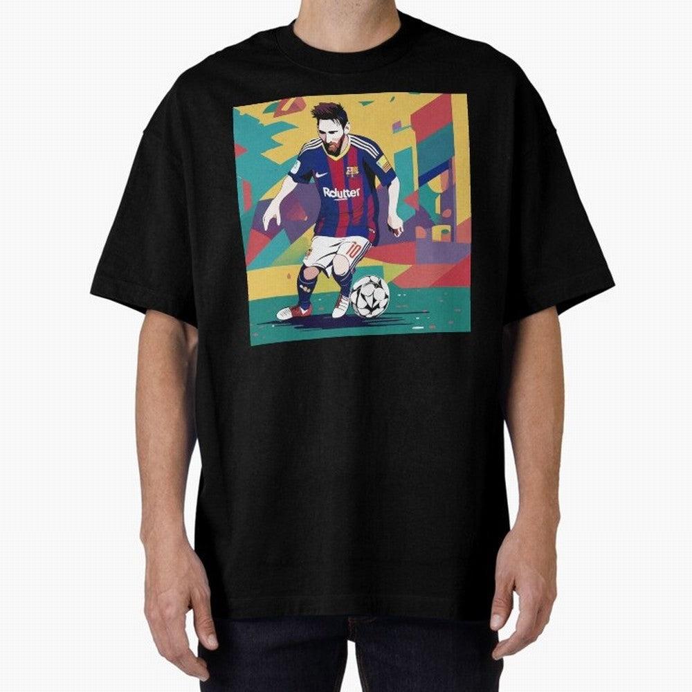 Lionel Messi Barcelona Football Classic T-Shirt Show Up for the Glory of Global Football Passion for FIFA World Cup 2026 USA Canada Mexico, Celebrating CR7, Portugal, Spain and Germany, Stadium Memories, Football Loyalty, International Chants and