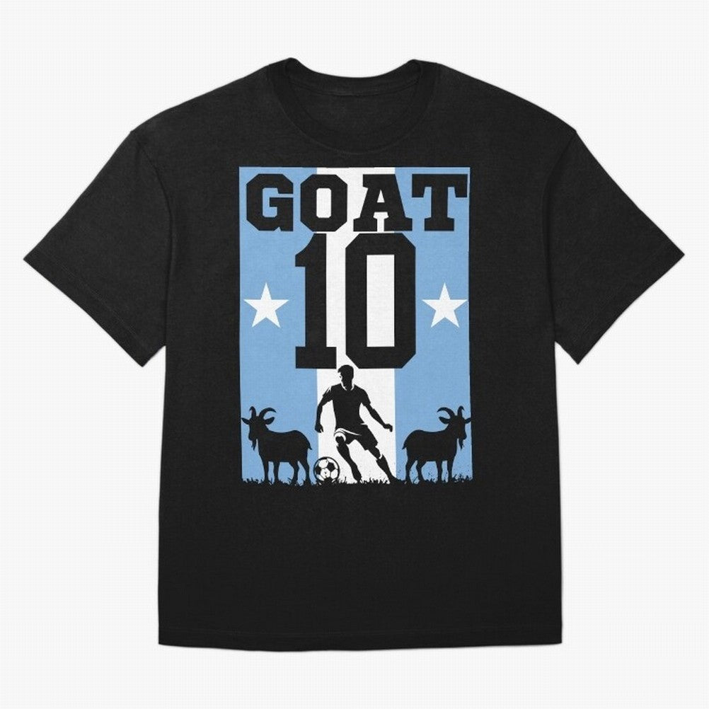 The Goat 10 Argentina World Cup 2026 Classic T-Shirt Follow Every Goal of Match Day Hype around FIFA World Cup 2026 Group Stage, Haaland and Mbappe, Portugal, Match Day Excitement, Supporter Culture, Golden Goals and Global Football Passion; Ideal