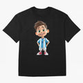 Lionel Messi Cartoon Classic T-Shirt Bring Trophy Dreams to the FIFA World Cup 2026 USA Canada Mexico Journey through Cristiano Ronaldo Highlights, France and Portugal Pride, Worldwide Fan Energy, Dramatic Goals, Stadium Lights and Championship
