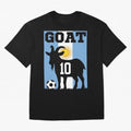 Argentina World Cup 2026 The Goat 10 Oversized T-Shirt Experience Global Football Passion for FIFA World Cup 2026, Centered on Neymar, Haaland and Cristiano Ronaldo, Brazil, Portugal and Argentina, Sports Nostalgia, International Competition,