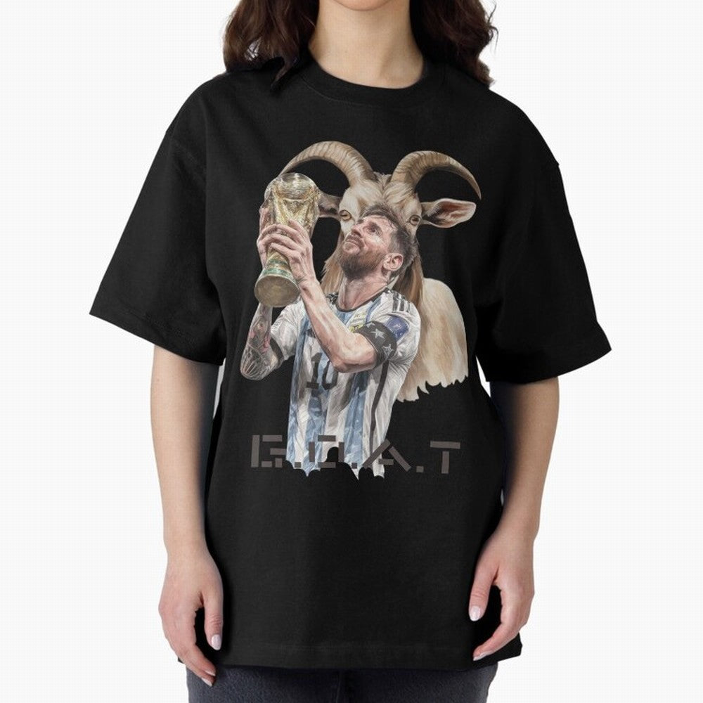 The G.O.A.T of Football, Lionel Messi Classic T-Shirt Bring Match Day Fire to FIFA World Cup 2026 USA Canada Mexico Driven by Messi and Cristiano Ronaldo, Argentina Energy, Football History, Final Match Energy, Crowd Noise and Once in a Lifetime