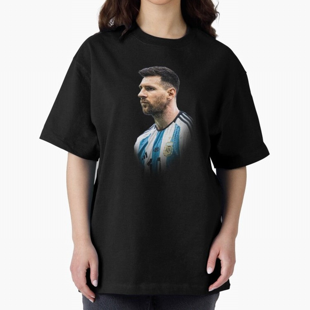 Lionel Messi Oversized T-Shirt Make Game Day About FIFA World Cup 2026 Group Stage for Fans of Haaland and Mbappe and Argentina, France and Brazil, Bringing Supporter Pride, Iconic Celebrations, Legendary Names and Global Match Day Energy; Made for