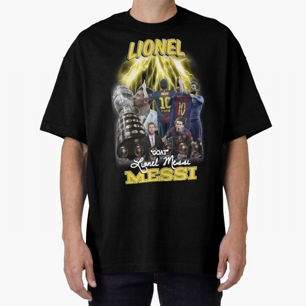 Lionel Messi: Barcelona & Argentina Classic T-Shirt Join the Countdown to FIFA World Cup 2026 USA Canada Mexico for Fans of Cristiano Ronaldo and Portugal, Spain and Germany, Bringing Sports Nostalgia, International Competition, Famous Players and