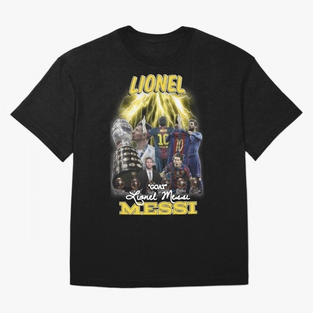 Lionel Messi: Barcelona & Argentina Classic T-Shirt Join the Countdown to FIFA World Cup 2026 USA Canada Mexico for Fans of Cristiano Ronaldo and Portugal, Spain and Germany, Bringing Sports Nostalgia, International Competition, Famous Players and