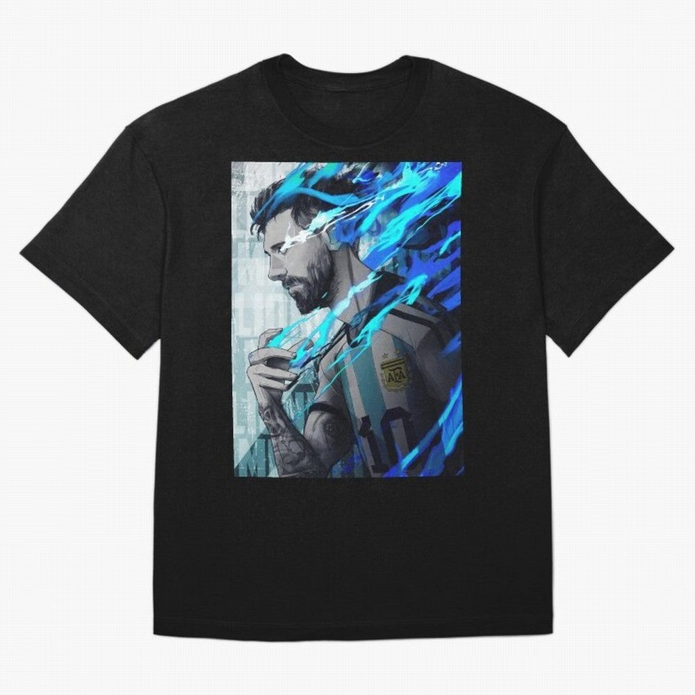 LIONEL MESSI NEW GOAL CELEBRATION ILLUSTRATION 2023 2024 Oversized T-Shirt Celebrate Rivalries and Pride in the FIFA World Cup 2026 Journey through Messi Highlights, France Pride, Goal Celebration Energy, Supporter Heritage, Football Icons and