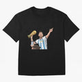 Lionel Messi Classic T-Shirt Elevate FIFA World Cup 2026 Group Stage Celebrating Cristiano Ronaldo, Argentina and Brazil Energy, Supporter Pride, Iconic Celebrations, Legendary Names and Global Match Day Energy; Great for Watch Parties, Sports