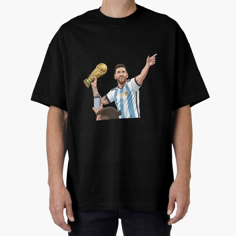 Lionel Messi Classic T-Shirt Elevate FIFA World Cup 2026 Group Stage Celebrating Cristiano Ronaldo, Argentina and Brazil Energy, Supporter Pride, Iconic Celebrations, Legendary Names and Global Match Day Energy; Great for Watch Parties, Sports