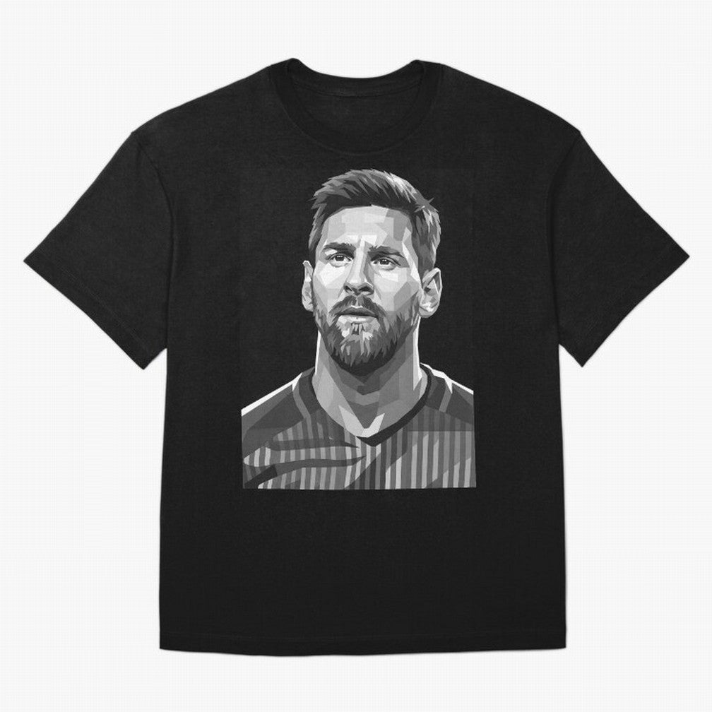 Messi grayscale Oversized T-Shirt Showcase FIFA World Cup 2026 Spirit, Capturing England and Germany, Messi and Cristiano Ronaldo, Supporter Pride, Iconic Celebrations, Legendary Names and Global Match Day Energy; Built for Supporters Chasing