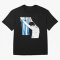 Lionel Messi holding his shirt, Argentina copa america| Perfect Gift For you and friends Classic T-Shirt Celebrate National Team Dreams in FIFA World Cup 2026 Group Stage Spirit, Made for Portugal, Spain and Germany, Messi and Cristiano Ronaldo,