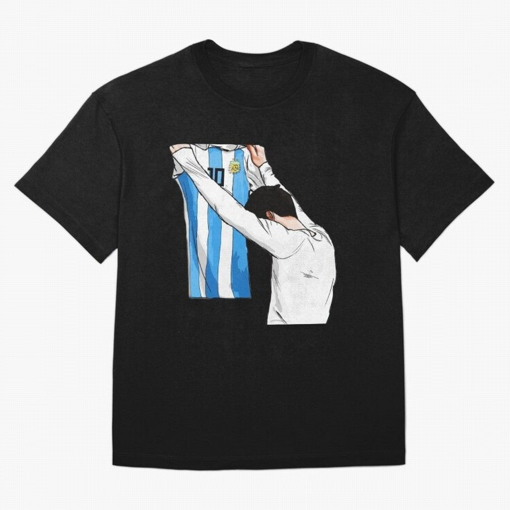 Lionel Messi holding his shirt, Argentina copa america| Perfect Gift For you and friends Classic T-Shirt Celebrate National Team Dreams in FIFA World Cup 2026 Group Stage Spirit, Made for Portugal, Spain and Germany, Messi and Cristiano Ronaldo,